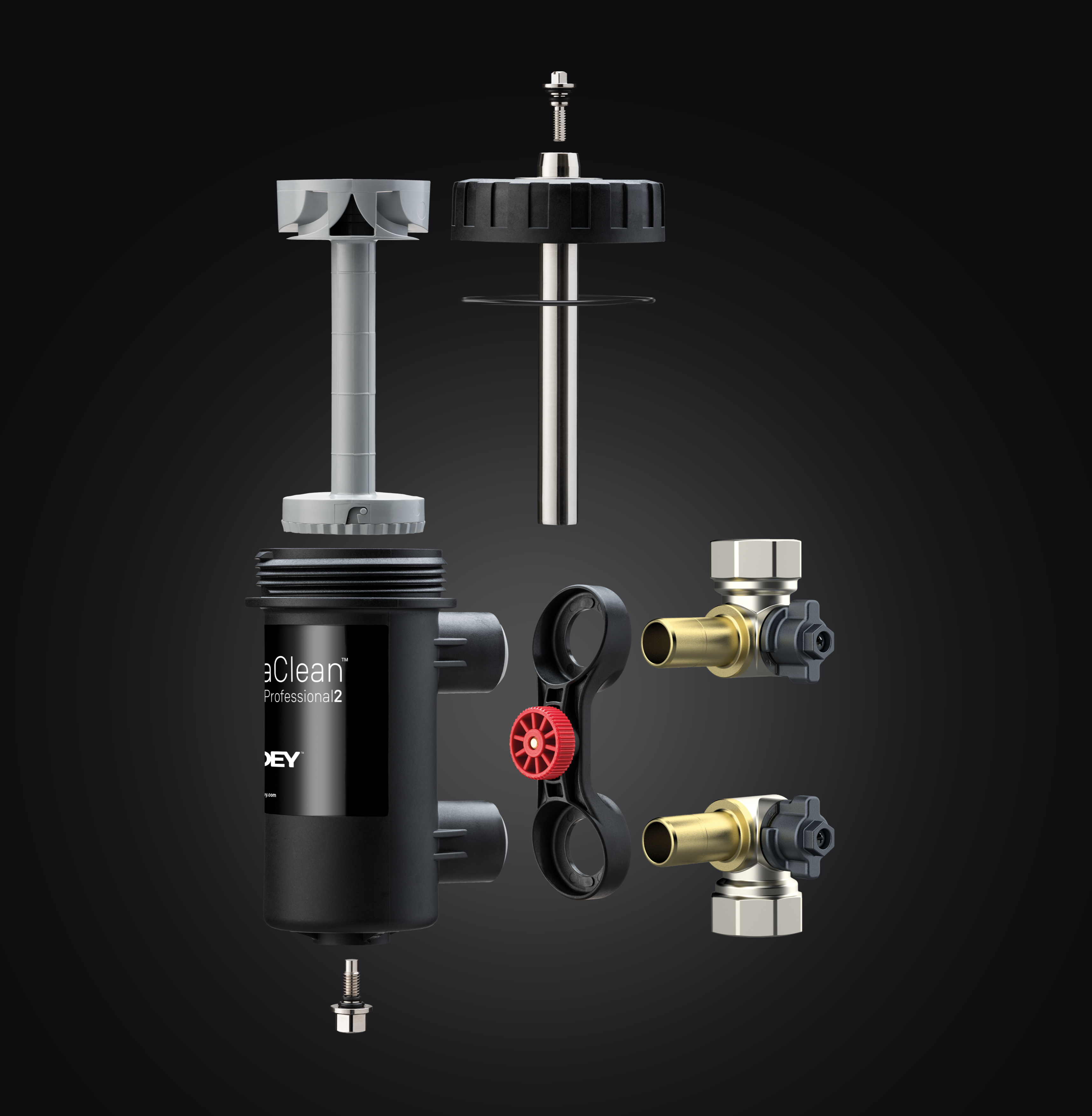 Exploded view of MagnaClean Professional 2